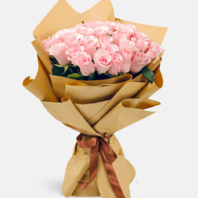 Burdur Çiçek Pink Athena 30 Roses Gül Buketi